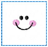 Smiley Square Embroidery File