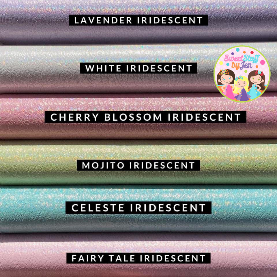 Sweet Shop Iridescent Embroidery Faux Vinyl