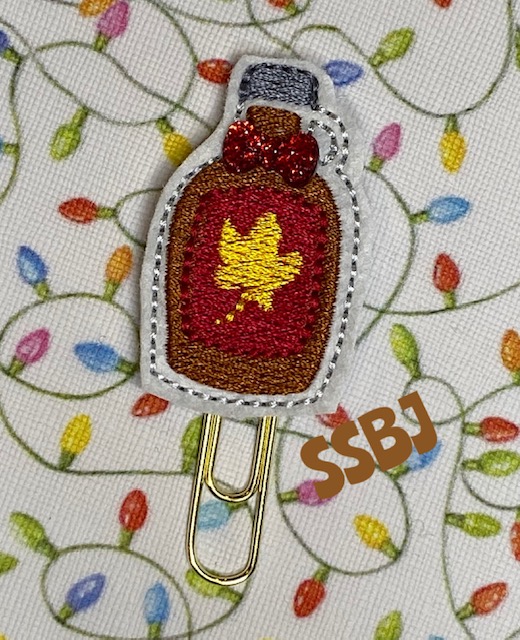 SSBJ Buddy's Maple Syrup Bottle Embroidery File