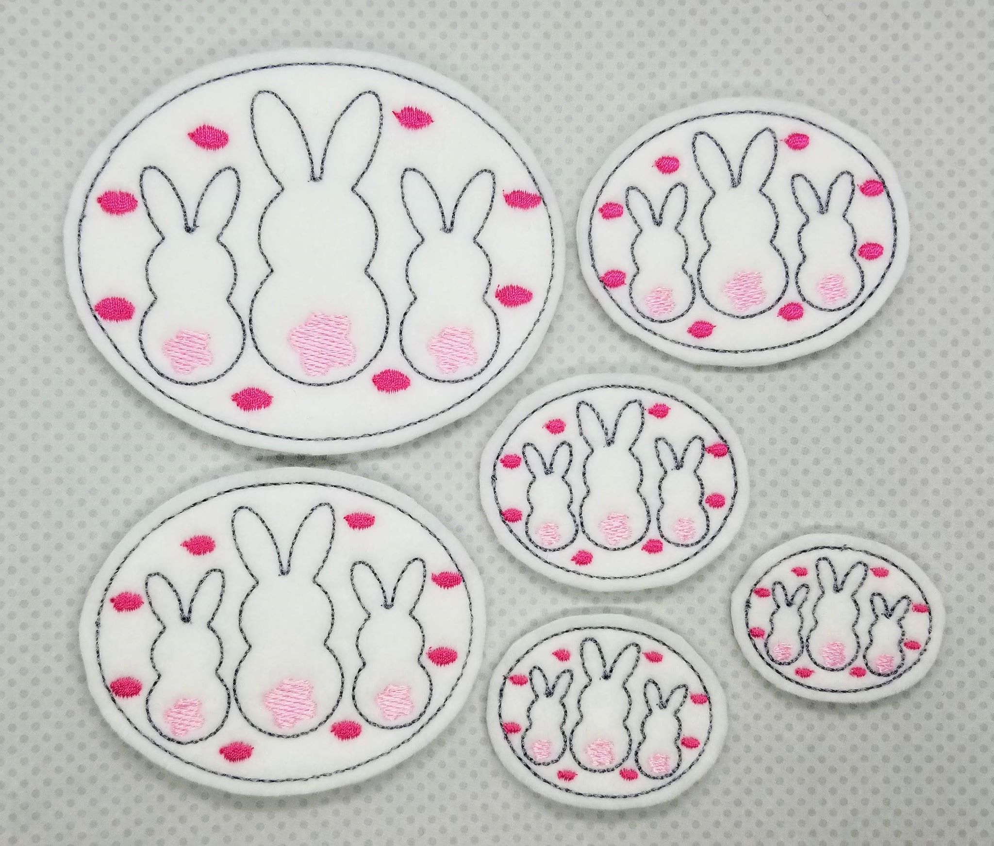 SSBJ Triple Bunny Embroidery File