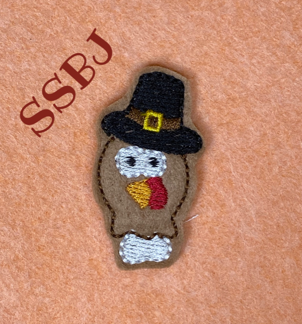 SSBJ Turkey Leg Pilgrim Embroidery File