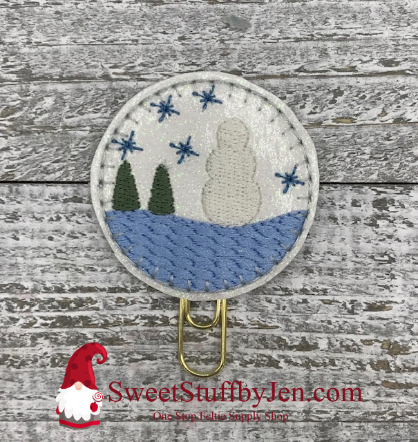 SSBJ Winter Scene Snowman Embroidery File