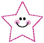 Smiley Star Embroidery File